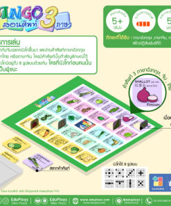 ชุดบิงโก สอนศัพท์ 3 ภาษา